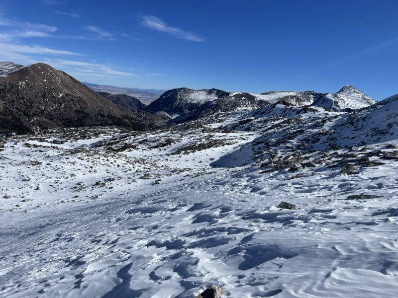 Snow Surface ~11,000' False White Mtn. NE aspect.