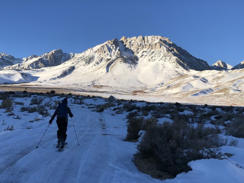 approach to Basin Mtn, Jan 9