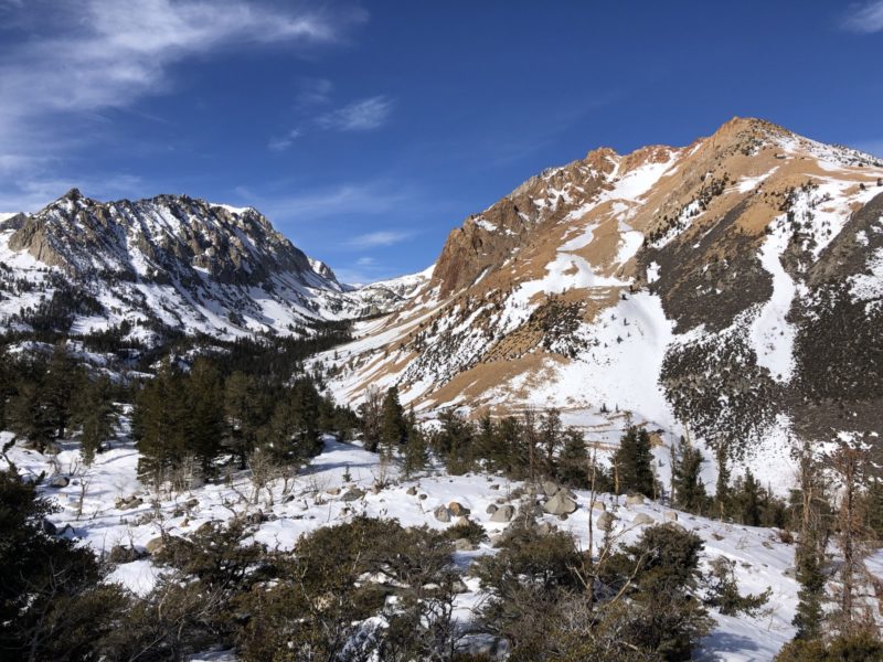 Piute Pass as of Jan 29