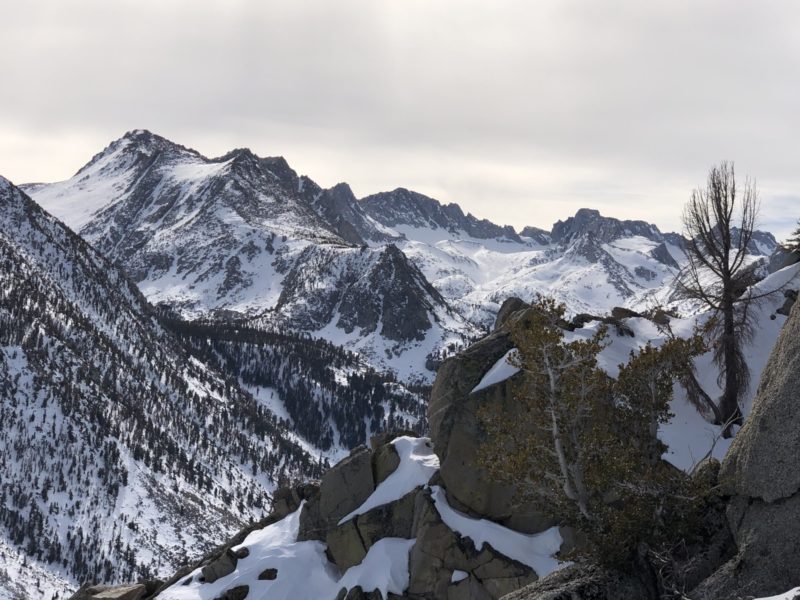 MtThompson and easterly upper Sabrina Basin in John Muir Wilderness