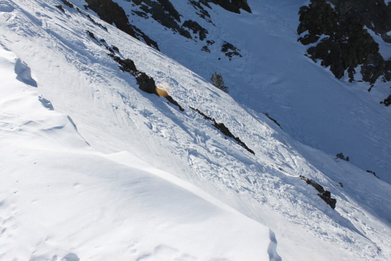 Looking into the Morrison Col from above