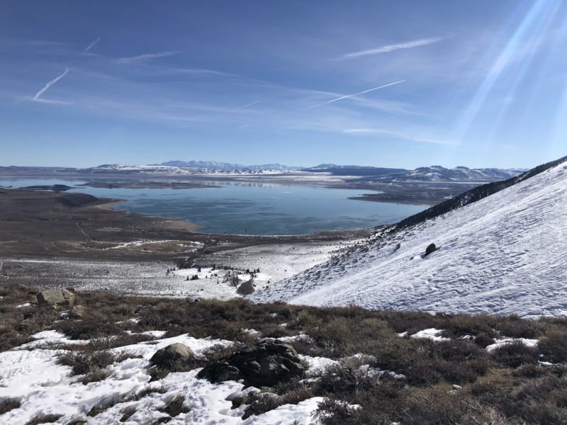 8500ft conditions, Lundy Canyon area