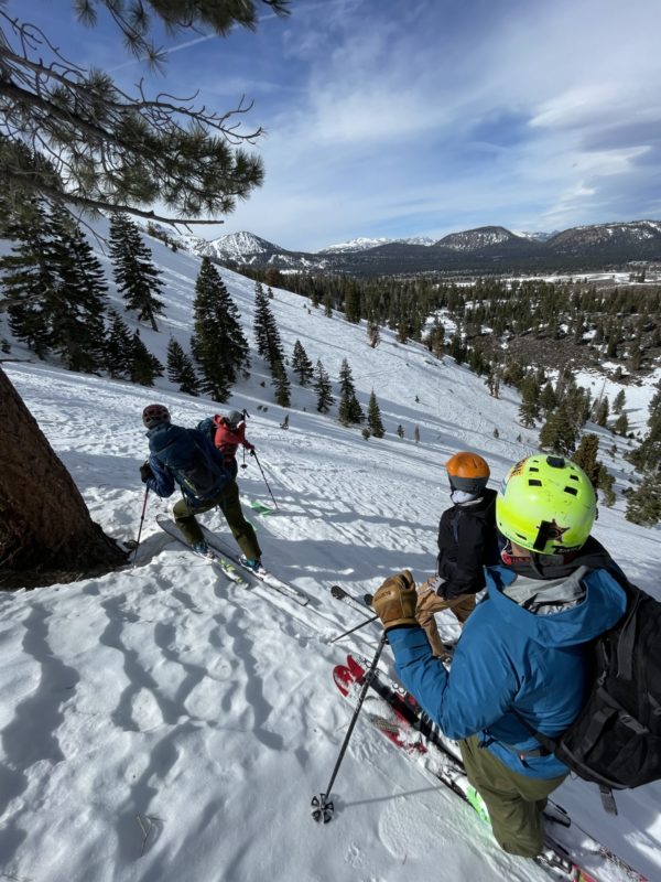 Firm snow on the top of looker's left tele bowl