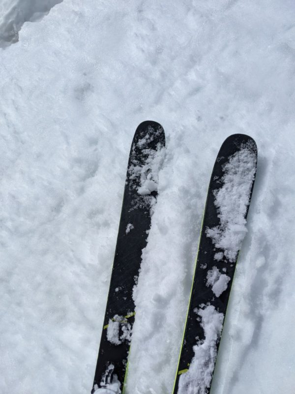 Soft snow on southerly aspects around 1300 in Mcgee canyon