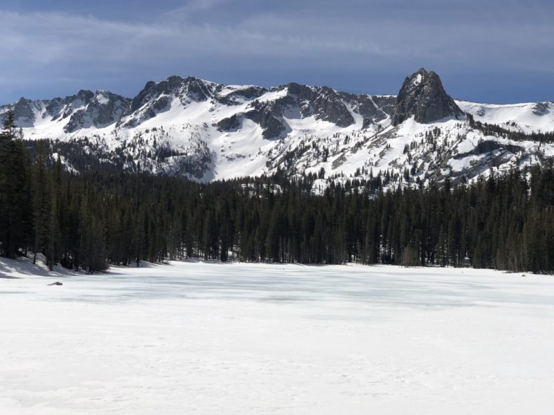 Lakes getting blue with free water pooling on the surface