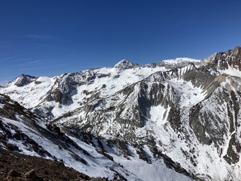 Red and White Mountain and the upper reaches of McGee Creek.