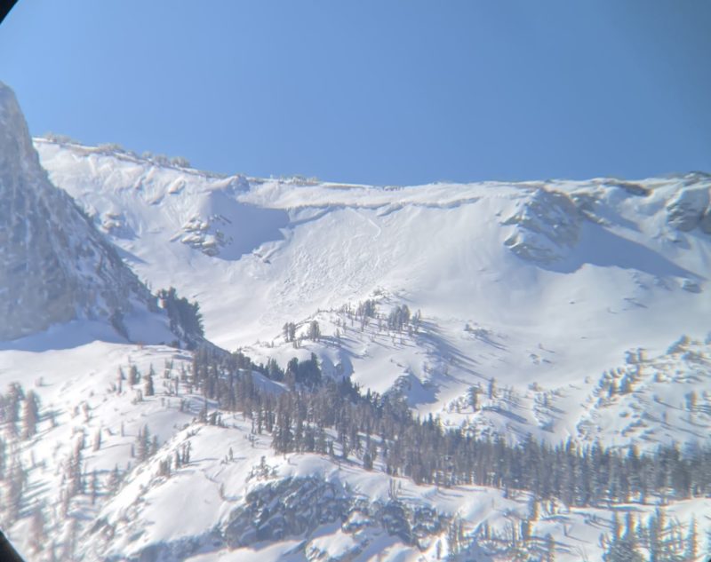 Natural Wind slab on the Sierra crest. Jaws, Mammoth Lakes Basin