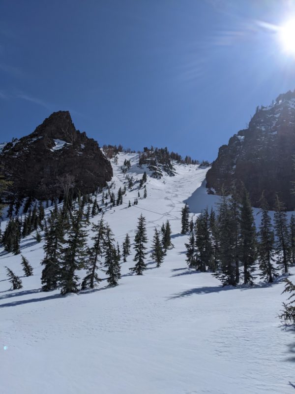 NW chute in office cirque