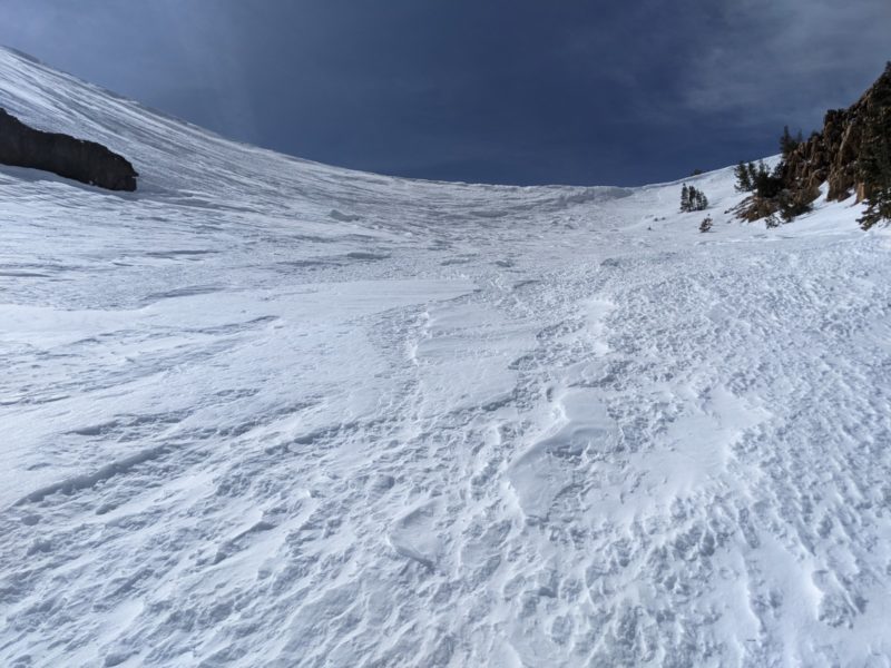 Stripped ridgetops on north facing terrain along the san Joaquin ridge