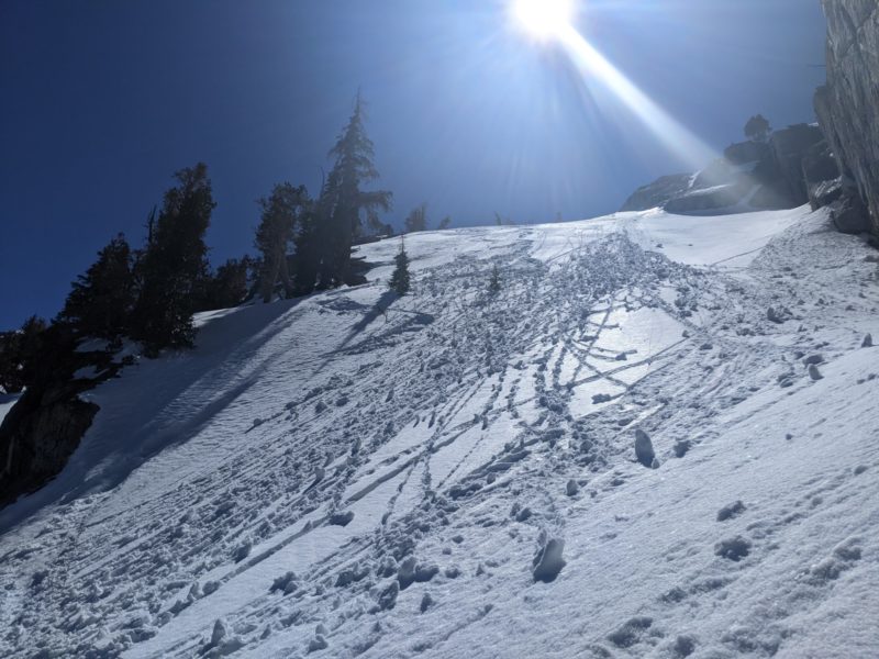 rollar balls produced when skiing some NE facing terrain bellow 9500ft