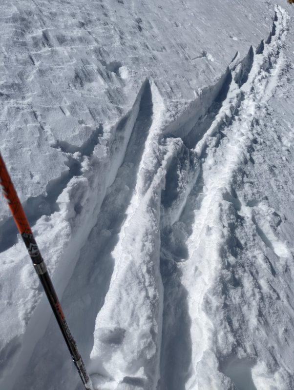 Heavy powder approaching the 2nd chute