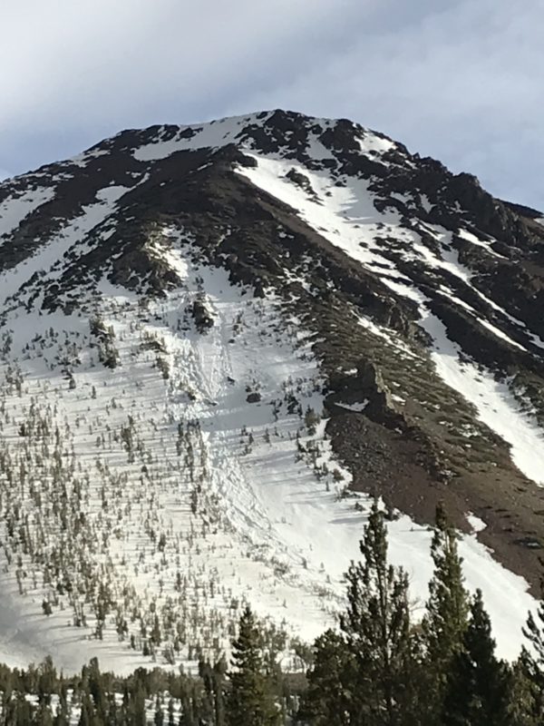 Wet slide No Name peak