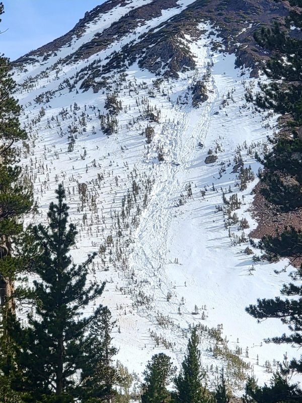 Wet slide No Name peak