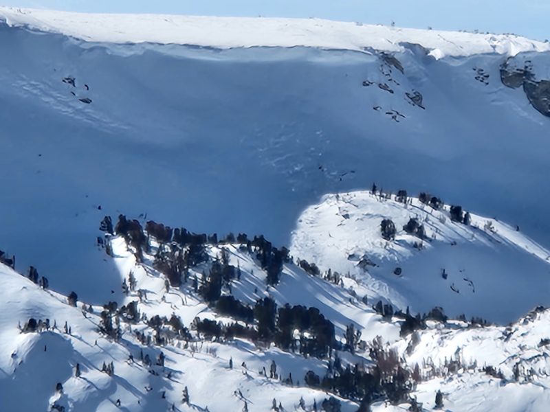 Recent avalanche in Jaws