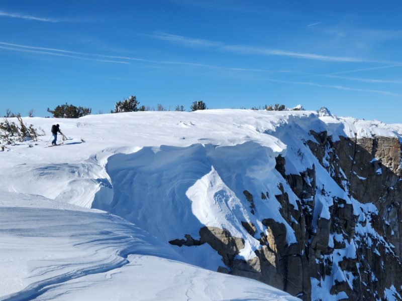 Stay well back from big cornices