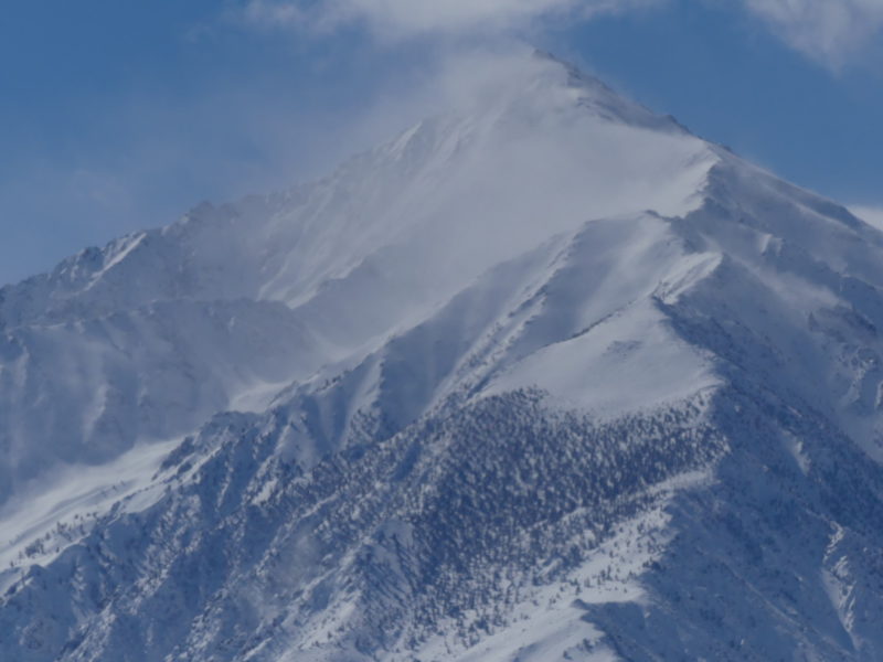 Blowing snow Mt. Tom