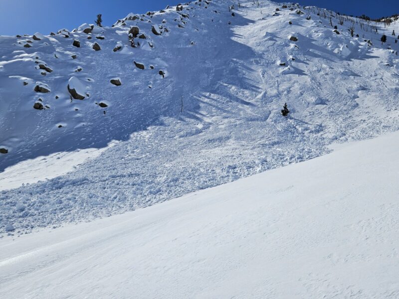 Avalanche in North Couloir, Wheeler Crest