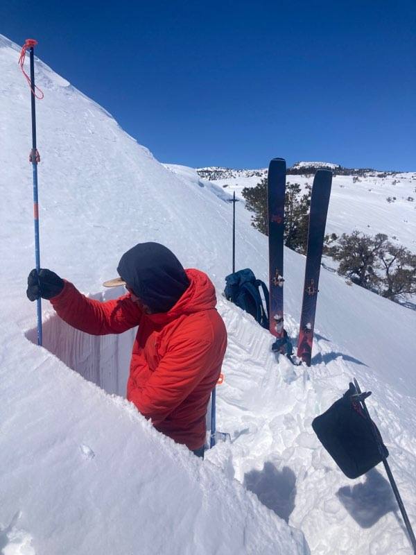 Multiple snowpack tests targeting the 3/29 and 3/19 persistent weak layers in wind-loaded terrain gave only small column results.