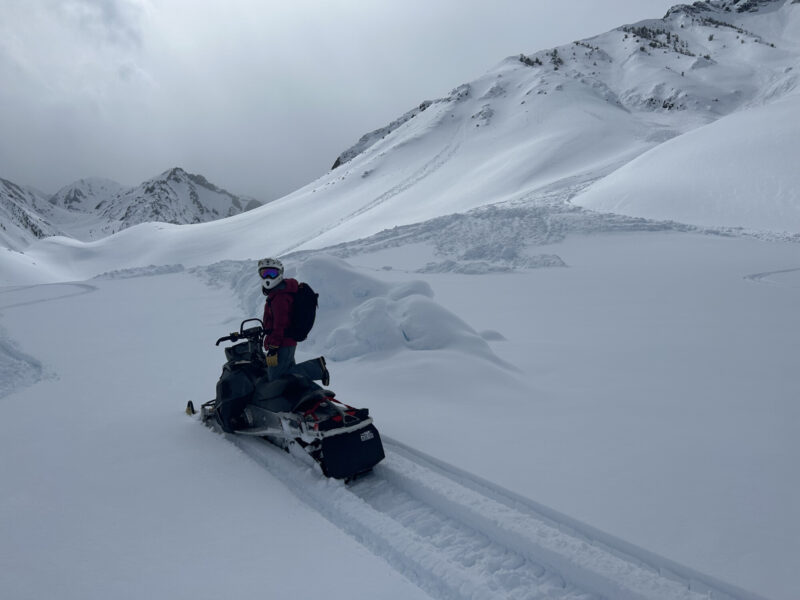 Debris from the Main Gully