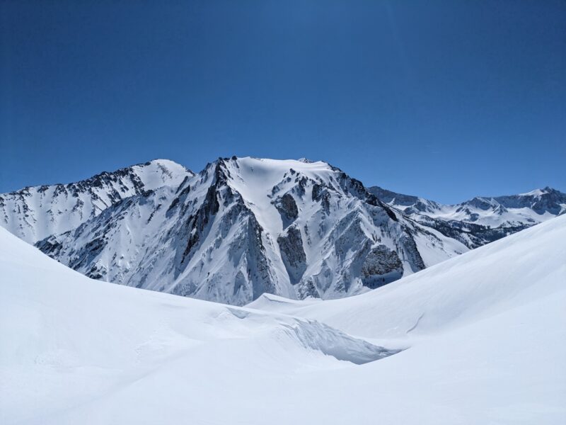 Multiple D1-2 slides near the Wineglass Couloir