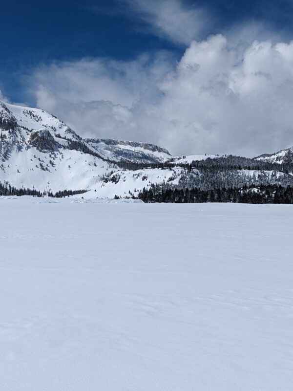 Skier/sled triggered avalanche below bluffs 